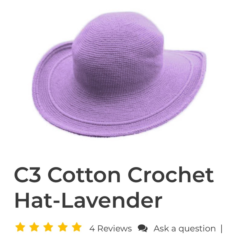 Foxgloves Cotton Crochet Hats
HANDMADE IN BALI - Lavender